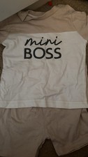 Baby Boys Mini Boss Outfit 6-9 Months Immaculate Condition