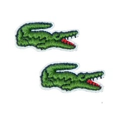 Alligator Logo Embroidered Patches – Iron On / Sew On – 2 Pack
