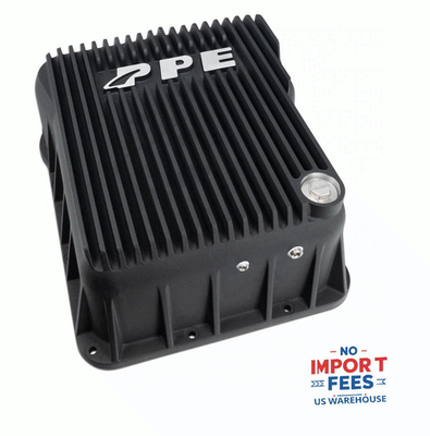 #ad PPE Black Heavy Duty Deep Transmission Pan For 2001 2019 GM 6.6L Duramax Diesel $295.80