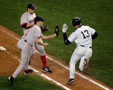 A-Rod Slaps Ball Out of Bronson Arroyo's Glove 2004 Red Sox Photo Print Poster