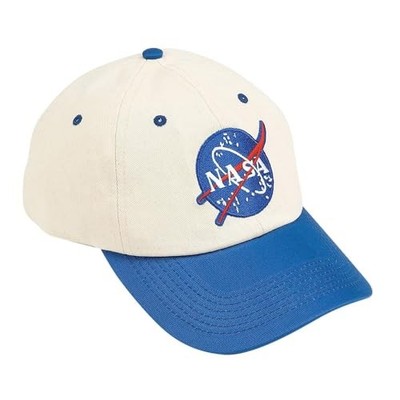 Aeromax Jr. NASA Astronaut Cap, Adjustable Youth Size White/Blue