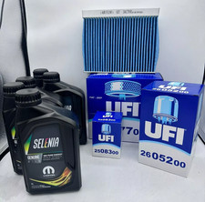 KIT TAGLIANDO JEEP RENEGADE 500 X 1.6 2.0 MJT 4 FILTRI e 5 LT SELENIA WR  5W30