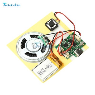 DIY Recording Playback Module 8M Type-C for Music Movement 3D Book Greeting Card