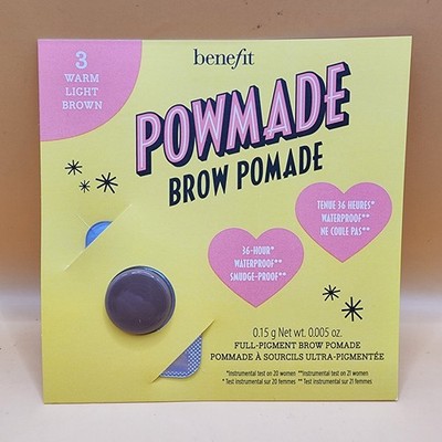 39 pc POWmade Waterproof Brow Pomade (3 Warm Light Brown) 0.15g Benefit Cosmetic