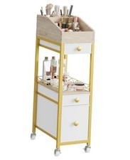 Makeup Organizer Storage Cart with Drawers, Floor-Standing Makeup and