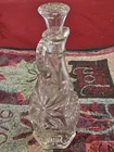 Anchor Hocking Vintage Cruet Glass Bottle Stopper. Starburst  Design. 7.5 Inches