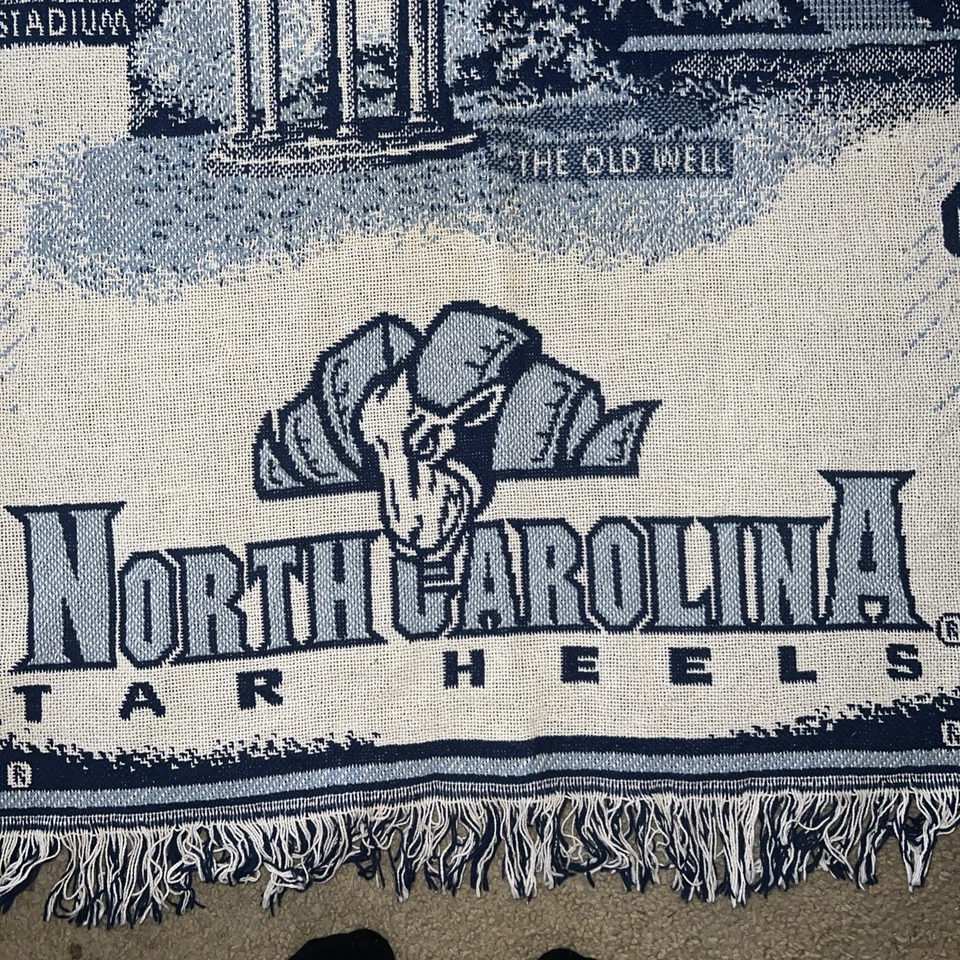 North Carolina Tar Heels Tapestry Throw 48x60 Basketball Football College - Image 2 of 4