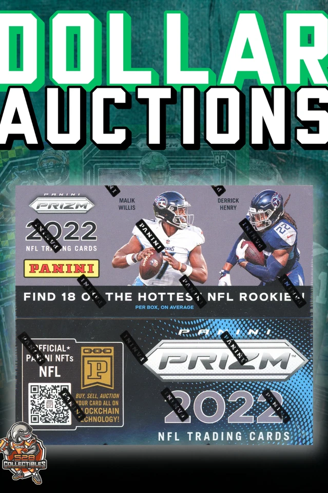 $1 Auctions! 2022 Panini Prizm No Huddle Football box with Tommy!