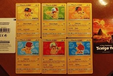 Pokemon Pikachu di Ash Promo Set SM109-SM114 NM Scelgo Te Il Film ITA