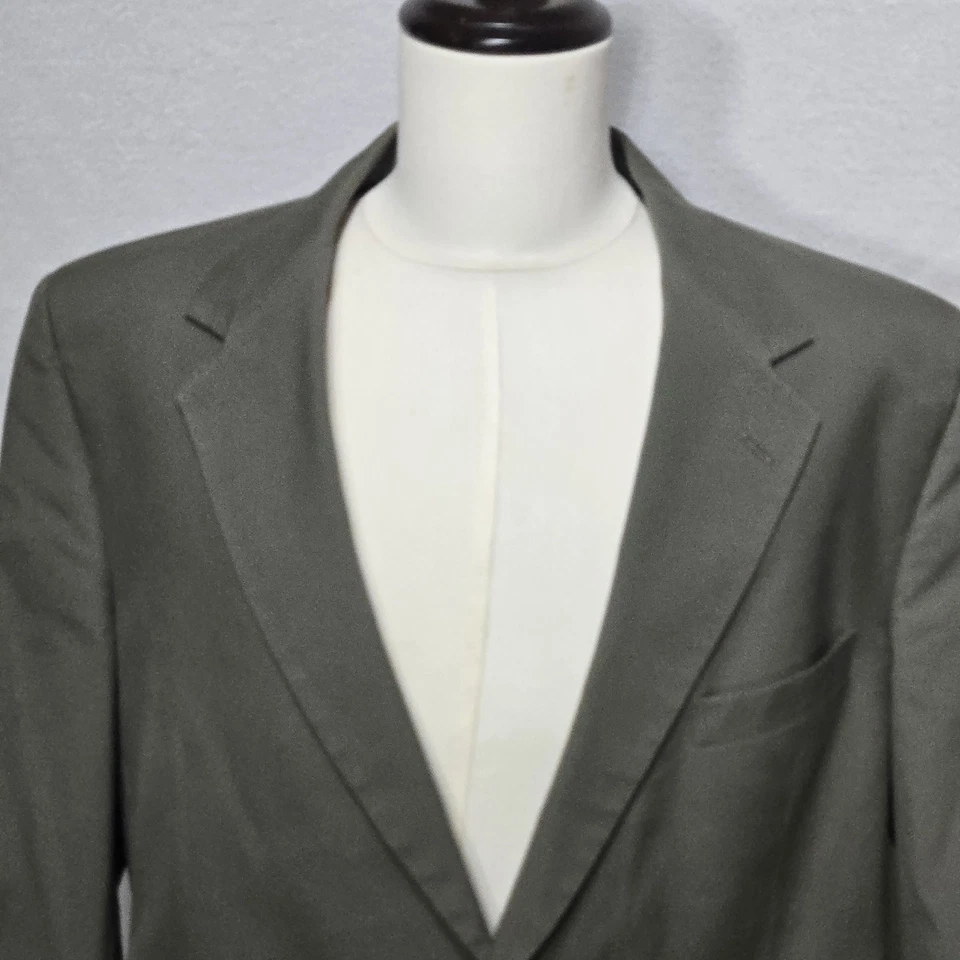 Blazer Brooks Brothers Para Hombres 44 Verde Oliva Abrigo Deportivo Chaqueta Clásico Hecho en EE. UU. Foto 3 de 4