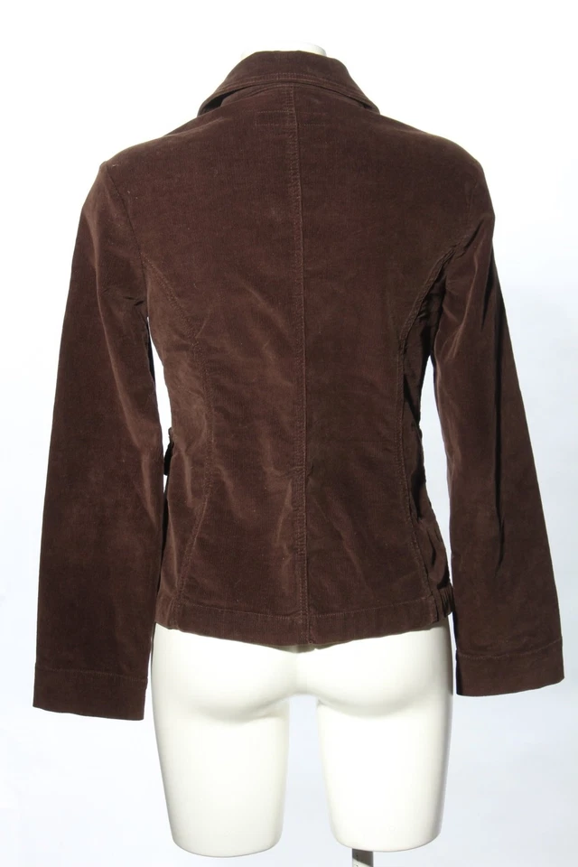 KENVELO Veste en velours côtelé Dames Veste T EU 38 brun style décontracté - Photo 2/4