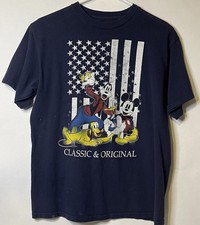 Disney Mickey Mouse Classic And Original T Shirt Kids XL American Flag