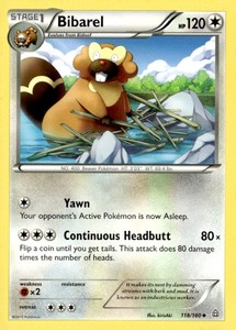 Bibarel Uncommon XY - Primal Clash 118/160 Pokémon TCG