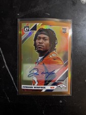 2019 Panini Donruss Optic - Rookies Juwann Winfree #147 Bronze Prizm Autographs