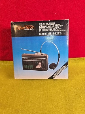 SuperTech Cassetten Player  Walkman  Retro Vintage Ungeprüft Neu in OVP #K