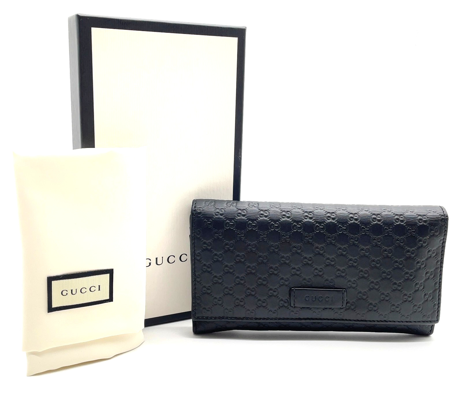 Auth Gucci GG Interlocking G /Micro guccissima wa… - image 3