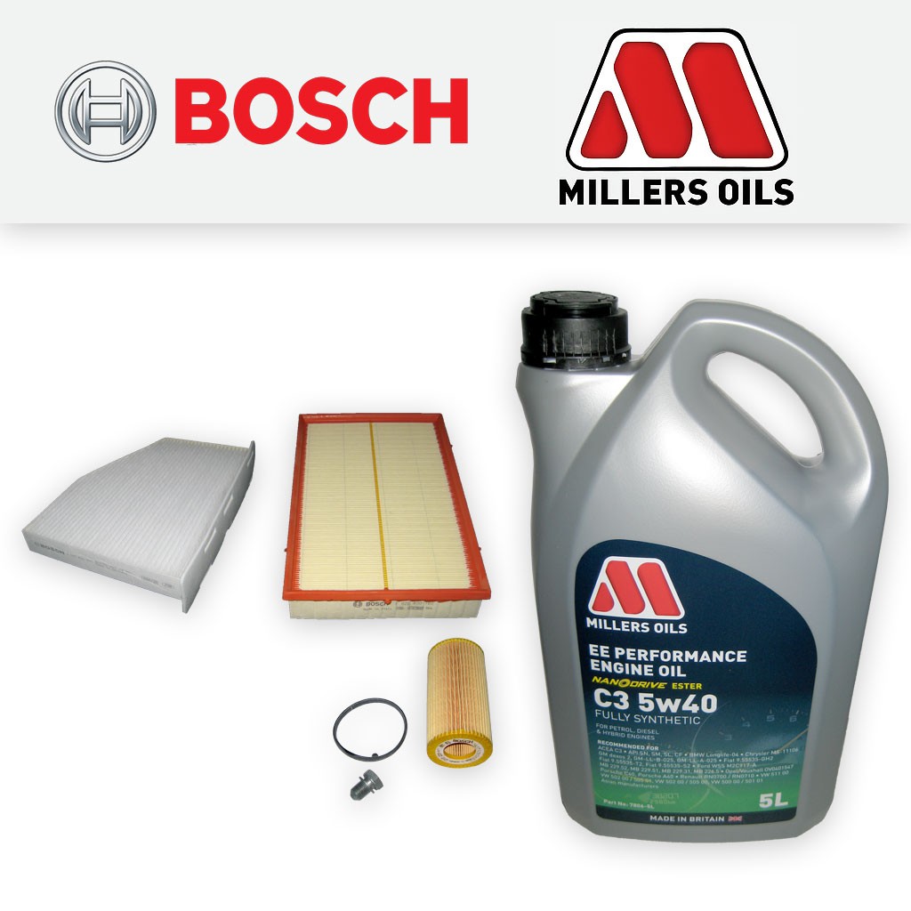 SERVICE KIT for AUDI TT (8J) TTS QUATTRO OIL AIR CABIN FILTERS +OIL (2008-2014)