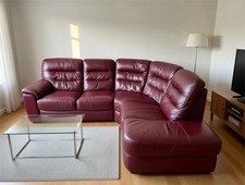 Dfs mulberry L shape leather sofa