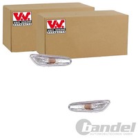 2X VAN Wezel Blinkleuchte Blinker Weiß Vorne Passend FÜR BMW 5 Links+Rechts
