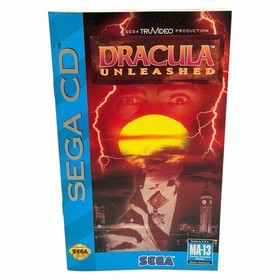 Dracula Unleashed (Sega CD, 1993) CIB Complete w/ Manual + Reg Card Tested