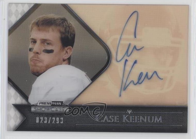 2012 Press Pass Showcase 23/299 Case Keenum #SC-CK Rookie Auto RC 0z2