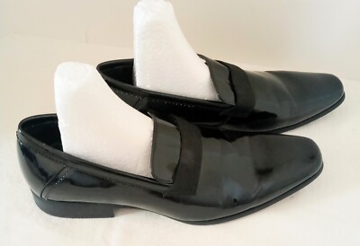 calvin klein bernard formal dress shoe Calvin Klein Bernard Patent Loafer In Bordeaux Patent