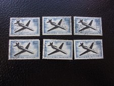 FRANCE - timbre yvert/tellier aérien n° 40 x6 obl (A66)