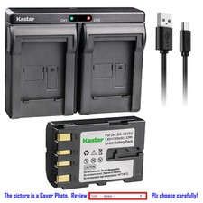 Kastar Battery Dual Charger for JVC BN-V408  JVC GR-DVL500 GR-DVL505 GR-DVL507