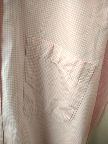 Burberry London Shirt Men Size 16.5 L Pink Button up L/S Pink Gingham Business - Picture 4 of 10