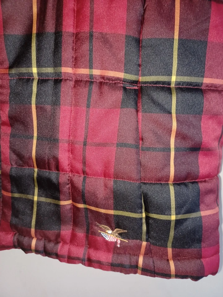 Chaleco con cremallera completa XL estilo cuadros marca American Living para hombre Foto 3 de 4