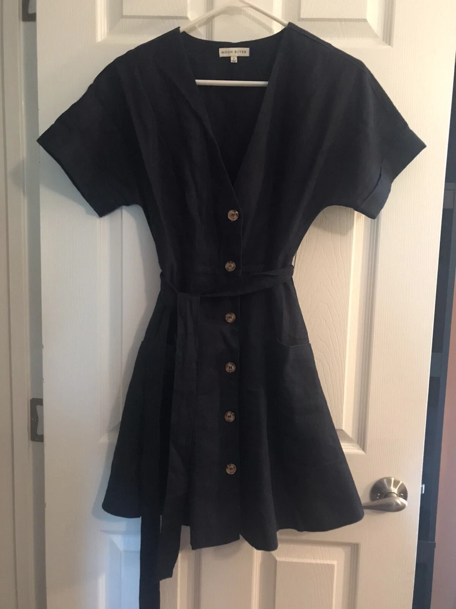Moon river button front best sale dress