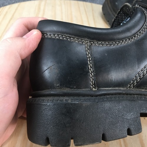 Skechers Shoes Mens 9.5 Oxford Black Leather Lace Up Round Toe Casual SN6790 - Picture 10 of 22