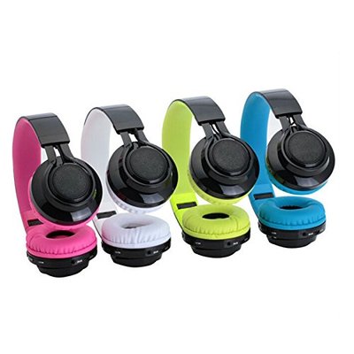 Drahtloses Bluetooth Headset Kopfhörer MP3-Player und LED-Leuchten Unterstützung TF-Karte