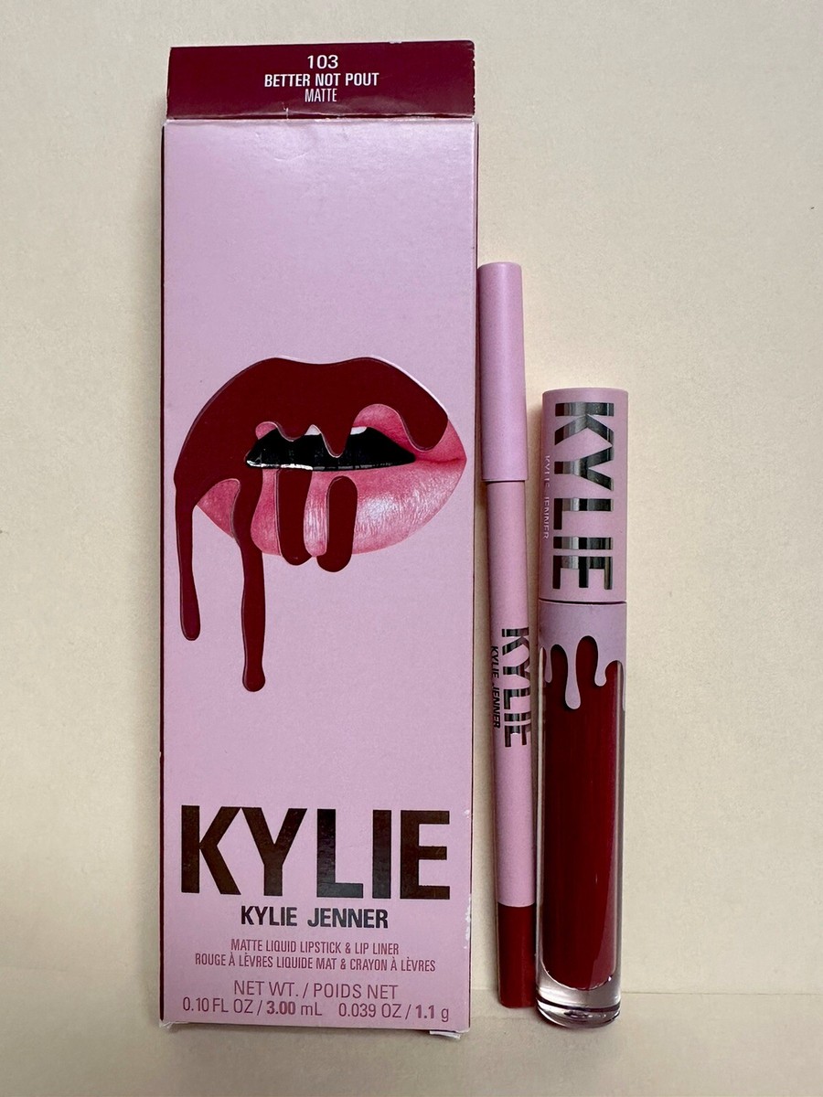 Kylie Jenner Matte Liquid Lipstick & Lip Liner 103 Better Not Pout