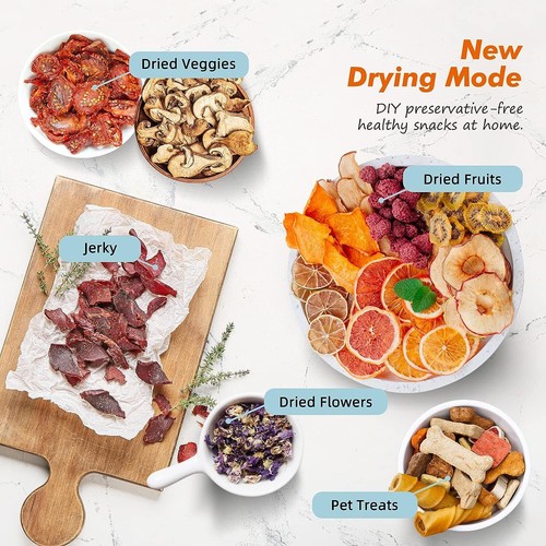 Food Dehydrator 8 Trays Stainless Steel Jerky/Herbs/Veggies/Fruits Dryer Machine - Picture 12 of 15