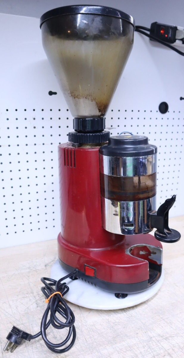 Used Red Rosito Bisani Model RR45 Heavy Duty Espresso Grinder