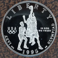1995-S Olympic Basketball Proof Half Dollar Cameo US Mint 50C Commemorative