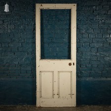 Half Glazed Door, Pine Panelled