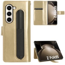 For Samsung Galaxy Z Fold 7 6 5 4 3 Magnetic Leather Flip Card Wallet Case Cover