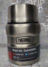 Thermos 16 oz Stainless King Vacuum Insulated Food Jar Container  NEW
