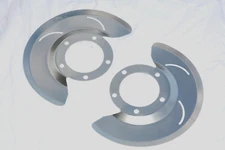 Ford Bronco F100 + F150 4WD Front Disc Brake Shield Set Dana 44 Backing Plates