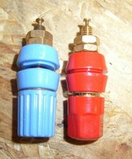 Red and Blue Terminal Binding Posts, Ham radio , Tube Amplifiers , repair