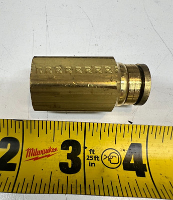 66PTC-8-8 Parker Brass Air Brake DOT 1/2'' Push to Connect x 1/2 Female NPT Pipe