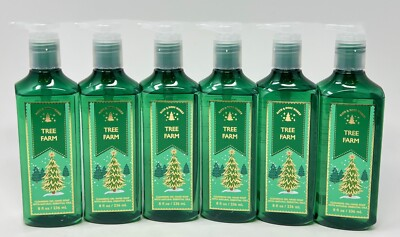 #ad 6 NEW BATH amp; BODY WORKS TREE FARM CLEANSING GEL HAND SOAP WASH PUMP 8 OZ PINE $29.99