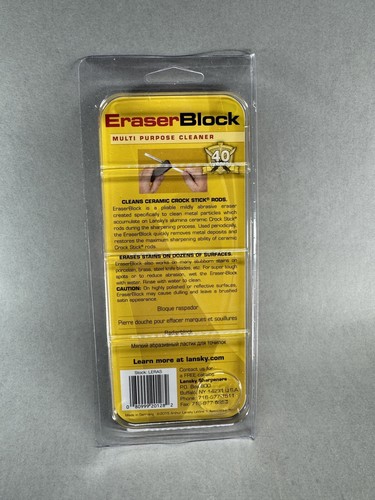 Lansky Knife Sharpener Lansky Eraser Block Crock Stick Rod Cleaner Ceramic Rods - Picture 4 of 4