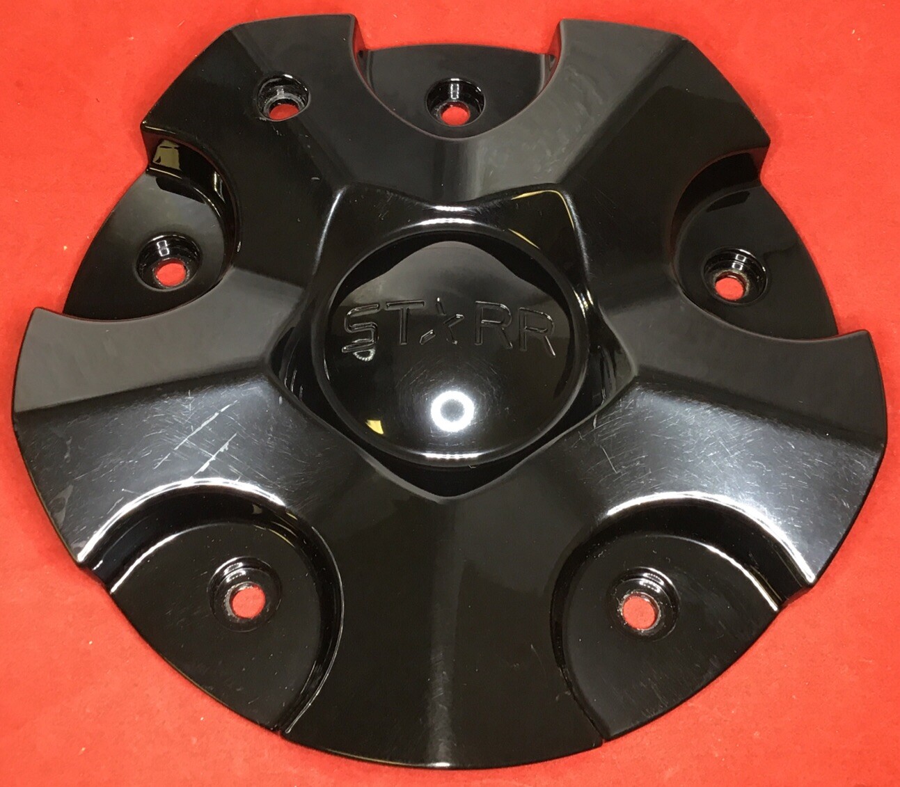 ONE USED STARR ALLOY WHEEL C-984-1 CUSTOM GLOSS BLACK Wheel Center Cap C 8203