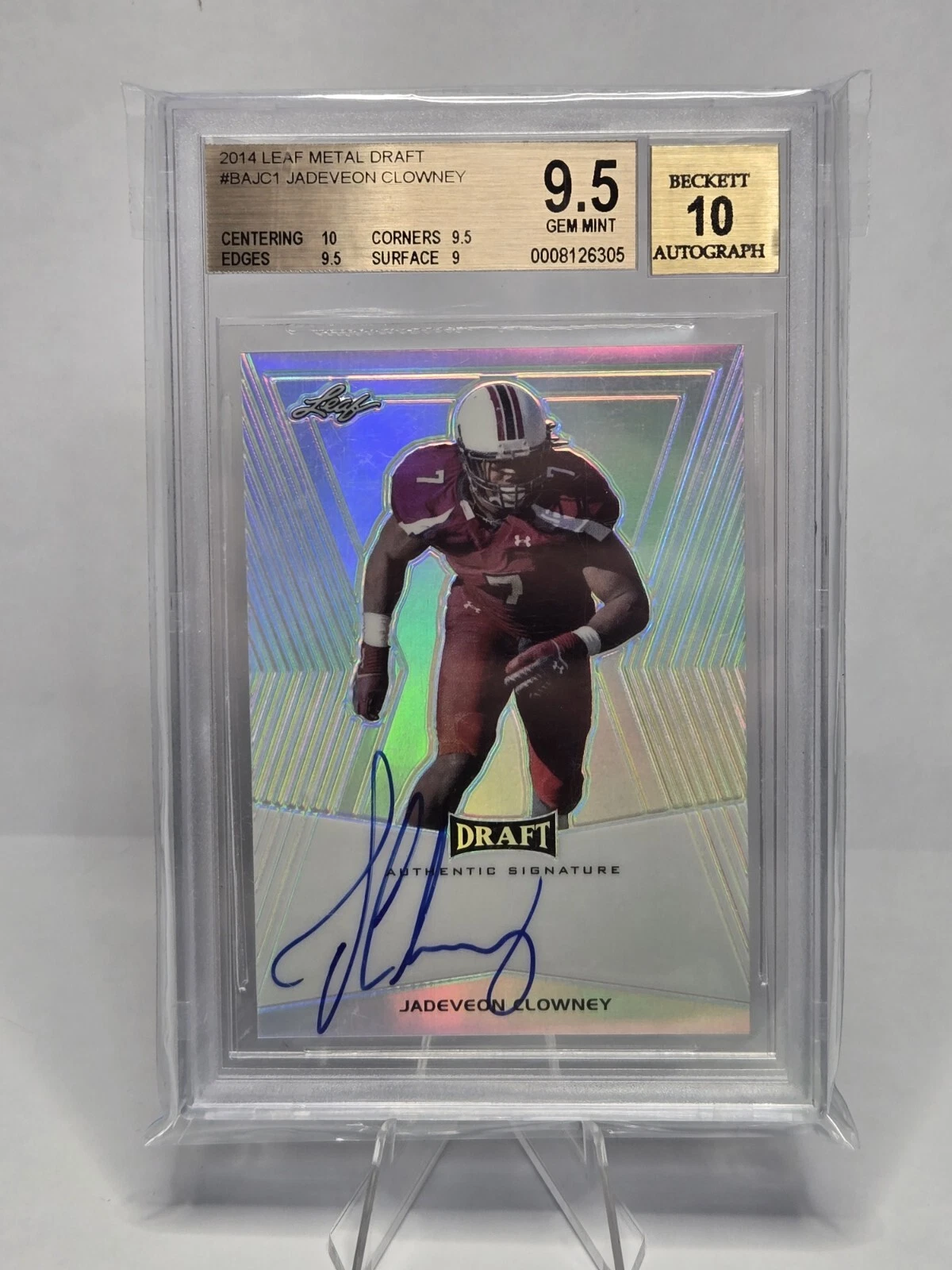 Jadeveon Clowney Leaf Metal Draft Autographs #BAJC1 Base