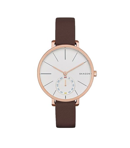 Skagen 330SSLWB Steel Ladies Watch New Battery 26MM 7.5 