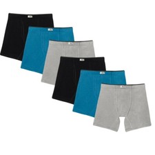 Men's Small Boxer Briefs Fruit of the Loom Crafted Comfort Stretch Boxer 6 Pack