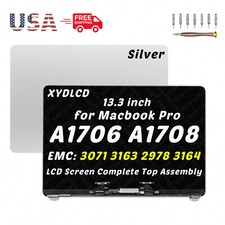 13" for MacBook Pro 2016 2017 A1706 A1708 LCD Screen Replacement Assembly Silver